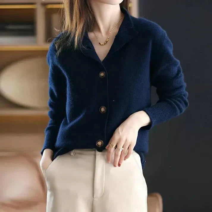 LAUREN™ | Cardigan intemporel en cachemire